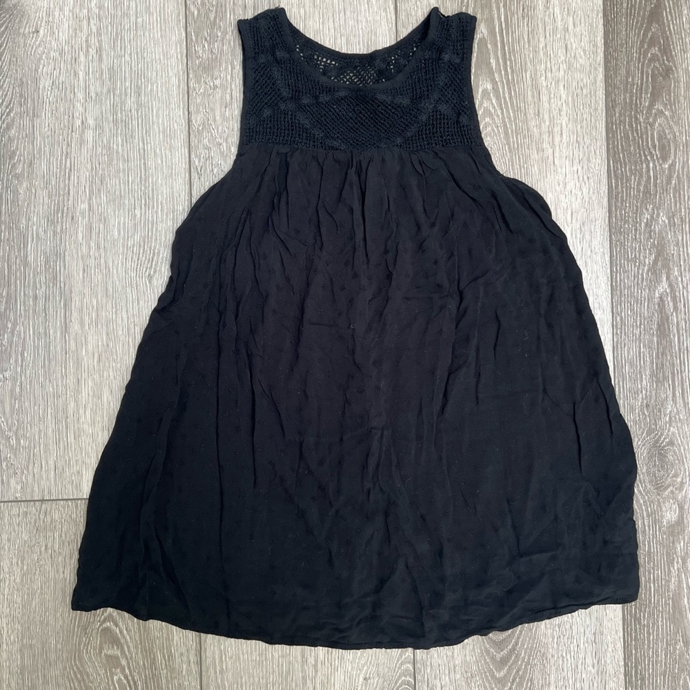 LIZ LANGE MATERNITY TANK TOP SLEEVELESS SHIRT BLACK SMALL
